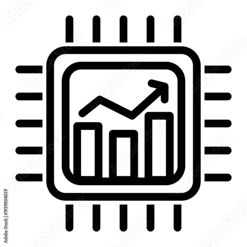Digital Technology Automation icon from the Digital Business icon collection (Outline Style)