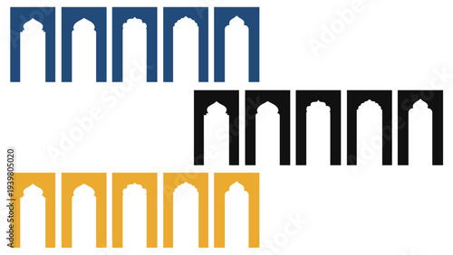 Islamic Geometric Architecture Pattern Stock Vector