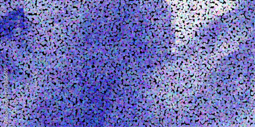 Abstract Pointillism Texture with Lavender Purple Blue Hues and Subtle White Highlights on Black Background