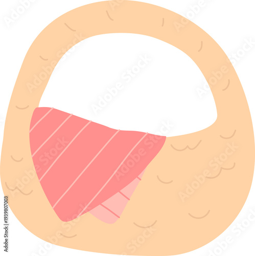 Wickered Basket Hand Drawn