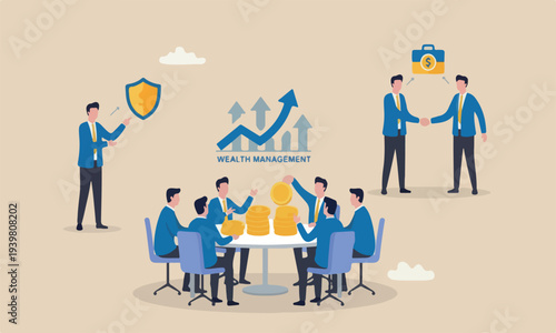 Investment, bigger, growth or profit and earning concept, businessman hand put dollar coin on investment bank 