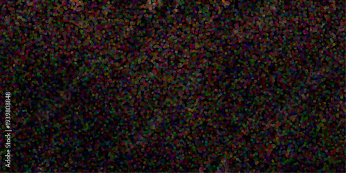 Vibrant Multi- Color Pointillism Texture with Speckled Dots in Red Green Blue Yellow Tones on Black multi-color
