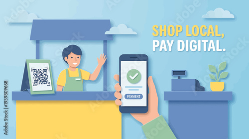 Empowering small local enterprises with convenient digital payment solutions and contactless transactions for a modern shopping experience