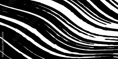 Seamless zebra skin texture and wildlife pattern featuring black and white safari animal stripes for a natural fur print wallpaper design