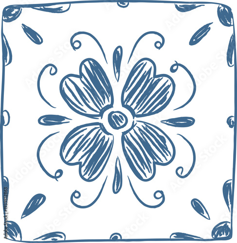 Napkin Mandala Sketch Doodle