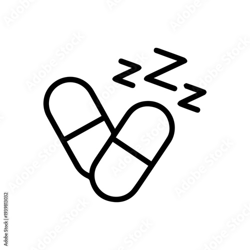 Sleep Aid Pills Icon