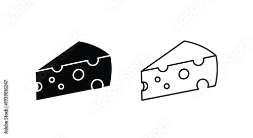 Cheese slices vector design Vector