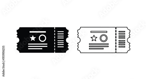 Vintage tickets with barcode design Vector