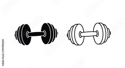 Dumbbells vector illustration Vector