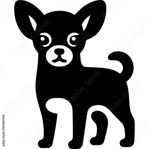 Chihuahua Dog Icon Vector