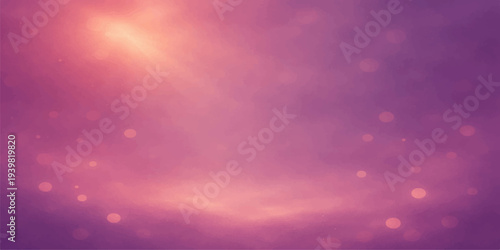 Abstract light background with bokeh particles drifting through a beautiful blue sky filled with white summer clouds and bright sunlight across a clear atmosphere