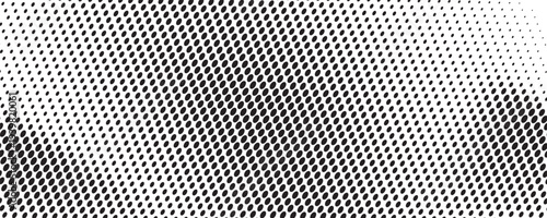 Dotted halftone gradient texture. Fading polka dot background. Repeated dots gradation pattern background. Black vanishing comic pop art overlay backdrop.