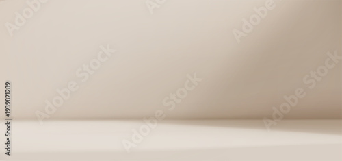 Minimal blue limbo background with smooth wall and floor gradient. Clean empty scene with soft lighting and modern abstract backdrop.