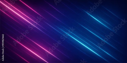 Abstract blue space background featuring glowing stars and bright laser light rays in a motion design with shiny energy patterns and a magic galaxy glow