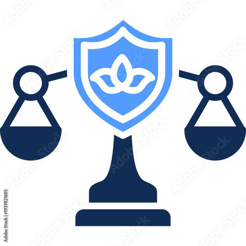 Environmental Regulation glyph color icon