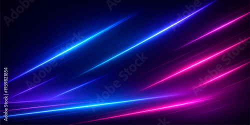 Abstract blue and purple background with glowing lines and flowing motion creating a bright energy wave texture for a digital wallpaper illustration