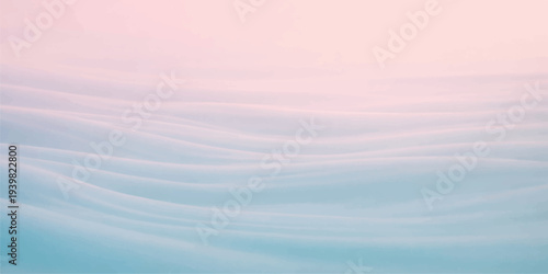 Abstract blue background featuring flowing waves that evoke the beauty of a summer sunset reflecting over the calm horizon of the sea and sky