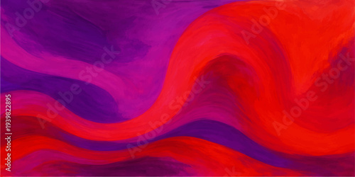Abstract red colorful background featuring smooth flowing silk waves and soft satin textures in a vibrant vector illustration design