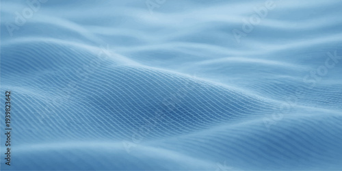 A soft blue silk fabric texture creates a light satin background with a smooth material design perfect for winter wedding textiles or elegant bed sheet patterns