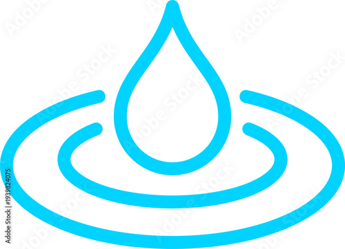 vector icon of a water drop