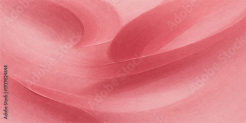 Soft flowing pink rose petals create a smooth silk fabric texture background with a light satin wave pattern for a romantic floral textile design backdrop