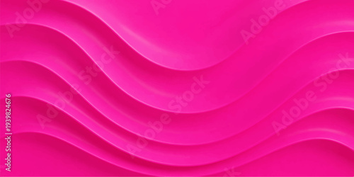 An abstract pink and purple vector background featuring soft flowing waves of silk and satin fabric texture with a smooth luxury motion curve design