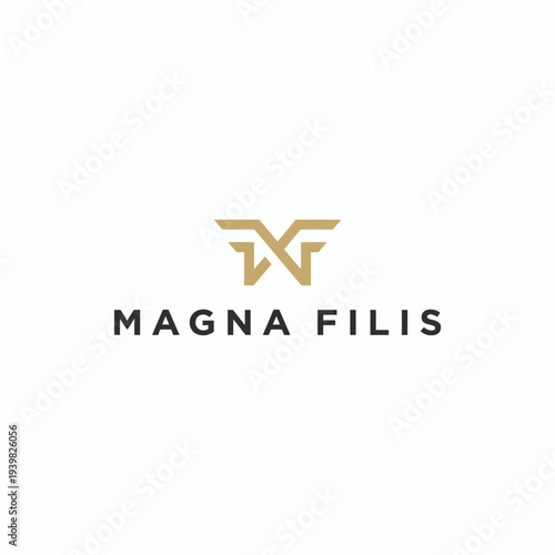 A striking gold winged logo design that embodies sophistication and grandeur, ideal for luxury brands and services with an emphasis on excellence.