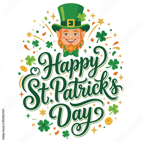 Happy St Patricks Day Shamrock Irish Men Women Kids T-Shirt