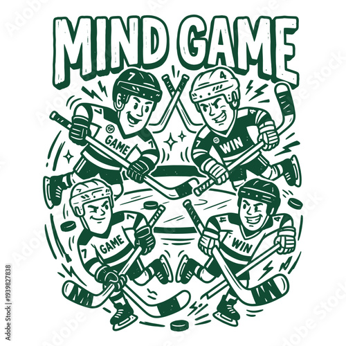 St Patricks Day Hockey Shamrock Vintage Stick Saint Paddy's T-Shirt