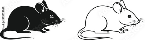 Mountain peaks silhouette Vector