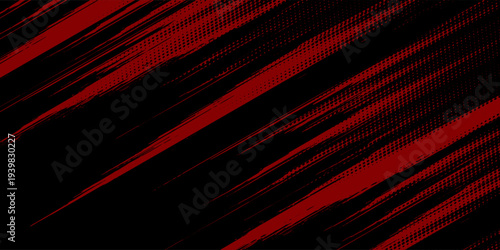 Tablou pe pânză sports background design with red and black accent colors with a dot texture pat