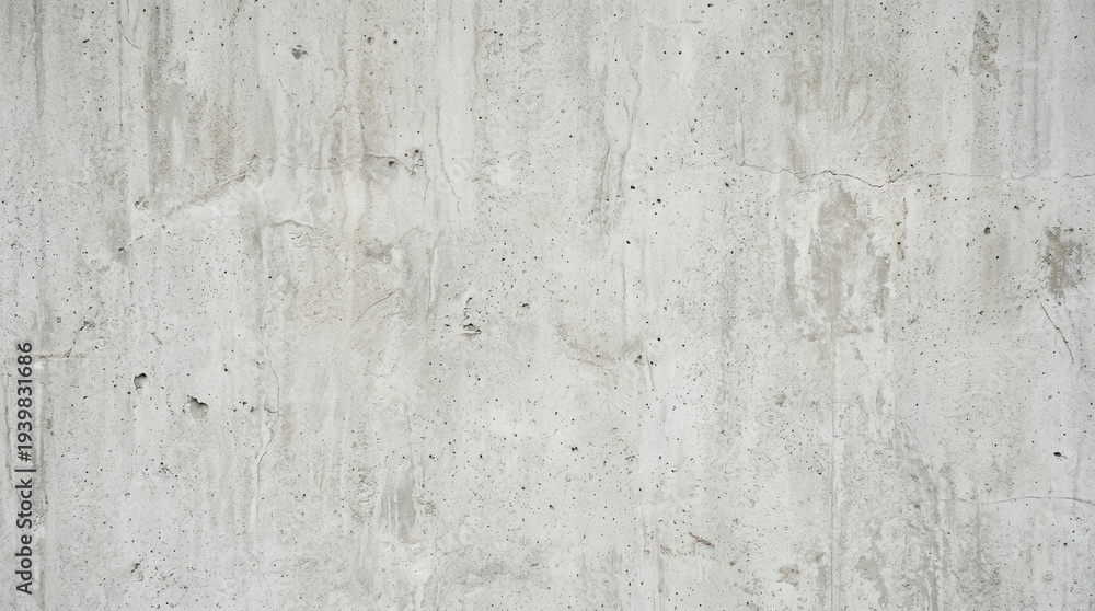 Naklejka premium Close-up of a weathered gray concrete wall with textured surface and small imperfections