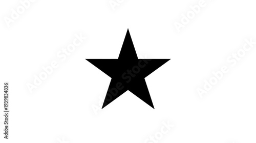 Simple black star icon on white background.