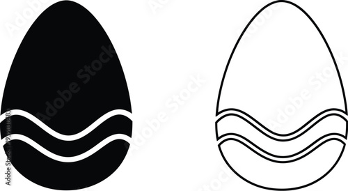 Black and white sheep illustration Vector