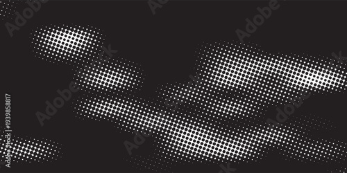 Transparent Vector Gradient Blue Color Halftone Background Staggered Dots Pattern modern dotted