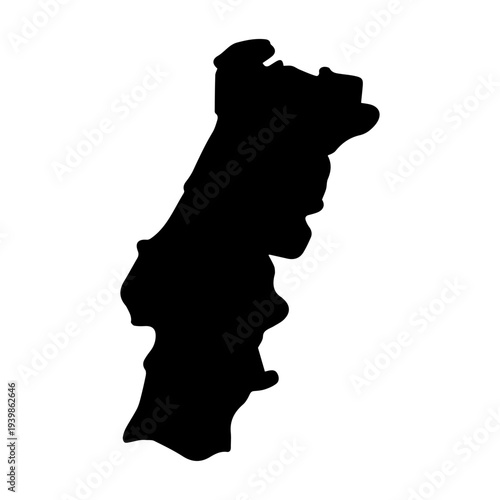  High-detail vector map - Portugal