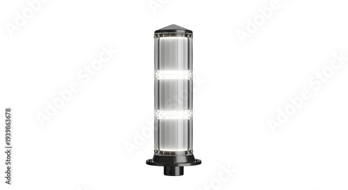 Modern Vertical LED Light Fixture with Bright White Illumination for Indoor or Commercial Use