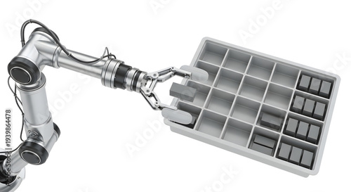 Robotic Arm Sorting Pills in Medical Laboratory