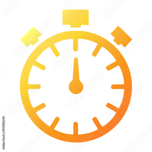 Stopwatch icon representing time and urgency in the context of war and competition