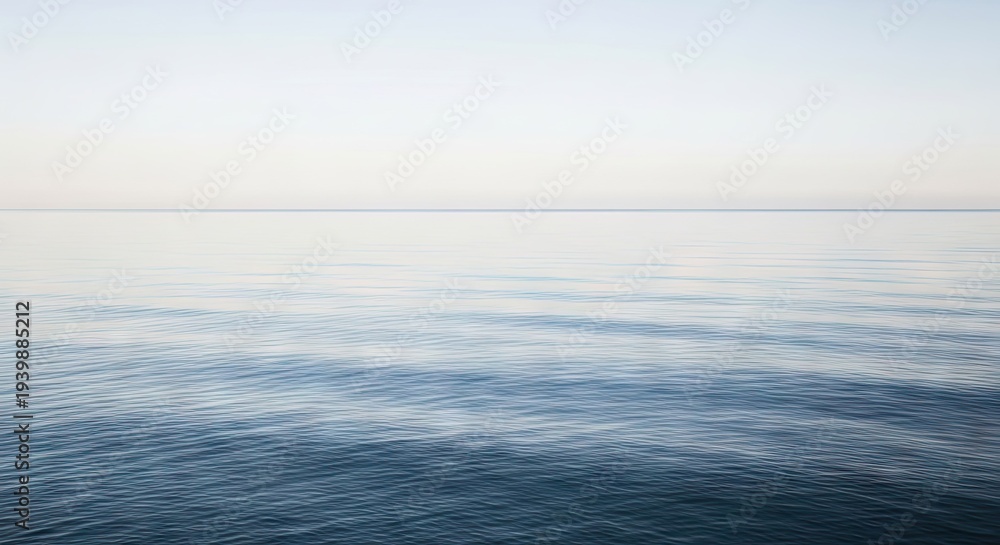 Obraz premium Serene Body of Water Under a Clear Sky Perfect for Nature and Travel Themes