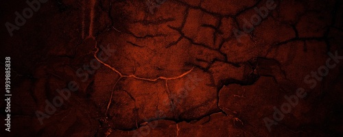 Canvastavla Scary cracked walls
