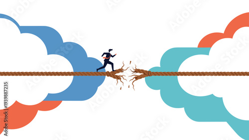 Giant horseshoe magnet attracting data points on a line graph with a group of people observing the result representing market attraction.