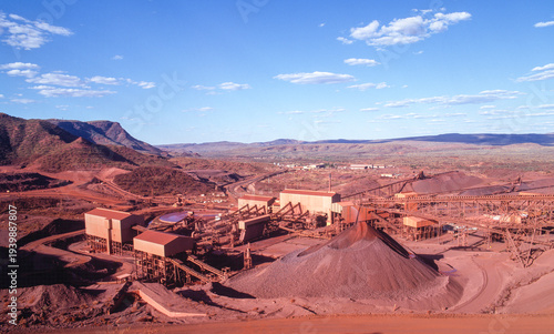 Mt Tom Price Iron Ore mine in the far north of Western Australia.