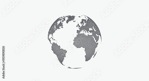 Globe Earth World Map Illustration.