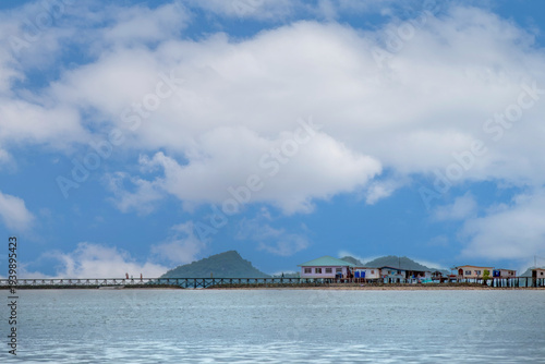 Homes on the Water in the Tawau Area of Sabah, Malaysia, Borneo