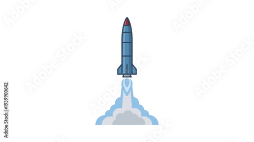 Launch of a ballistic missile into space