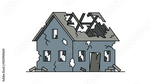 the house was affected by a war