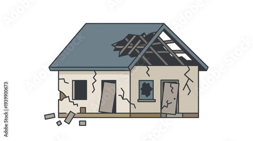 the house was affected by a war