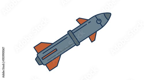 a long-range missile jet