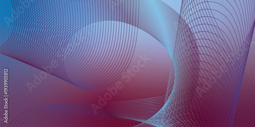 Glowing DeepSkyBlue, Purple and Blue abstract light streaks sweeping across a deep shadowy space with sparkling micro particles, modern digital technology background, vector style
